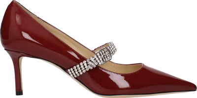 Red Leather High Heel Pumps