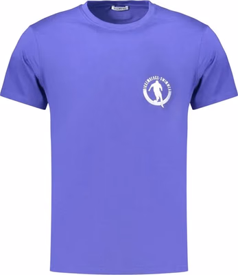 Blue Cotton Men's T-Shirt