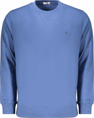Blue Cotton Men's Sweatshirt