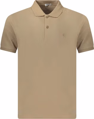 Brown Cotton Men's Polo Shirt