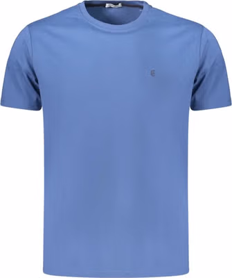 Blue Cotton Men's T-Shirt