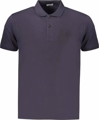 Blue Cotton Men's Polo