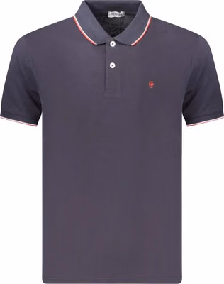 Blue Cotton Men's Polo