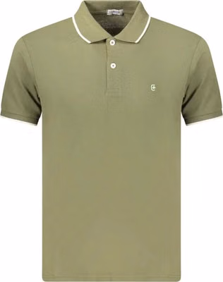 Green Cotton Men's Polo