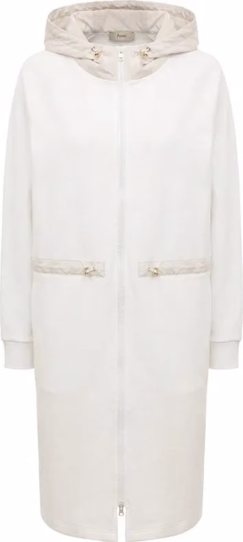 Herno White Cotton Coat