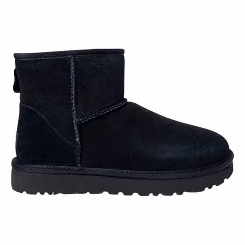 UGG Black Suede Leather Ankle Boots