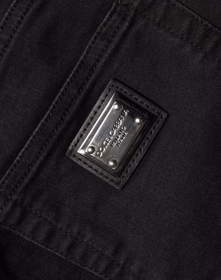 Black Skinny Cotton High Waist Denim Jeans