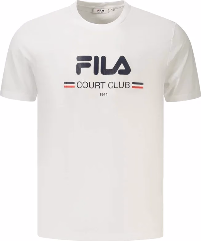Fila White Cotton Mens T-Shirt