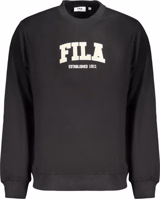 Black Cotton Men's Sweatshirt