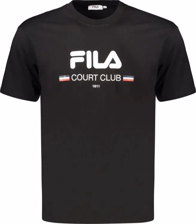 Fila Black Cotton Men's T-Shirt