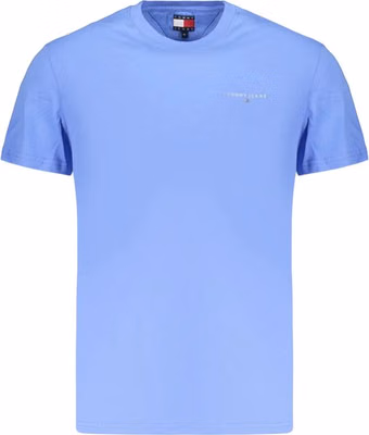 Light Blue Cotton Men's T-Shirt