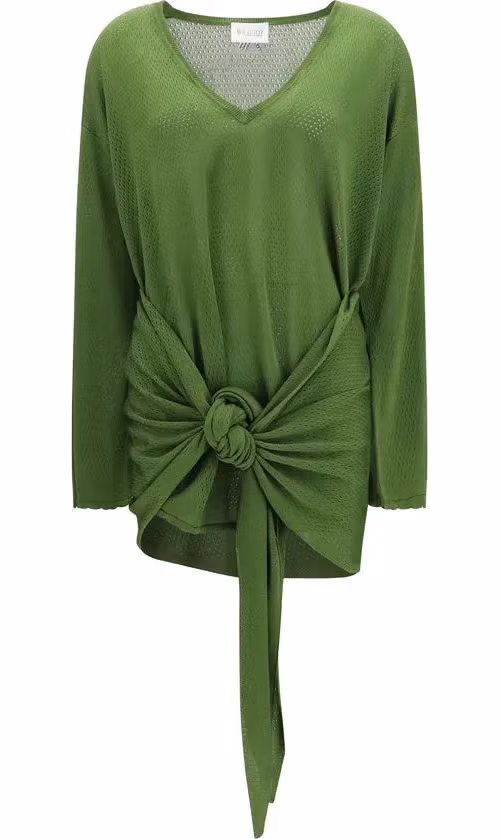 The Attico Bicolor Viscose Casual Dress