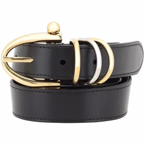 Chloé Black Calf Leather Bos Taurus Regular Belt