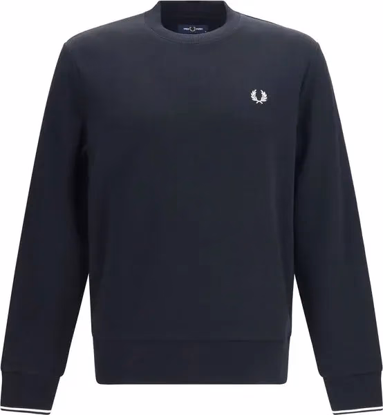 Fred Perry Black Cotton Sweatshirt