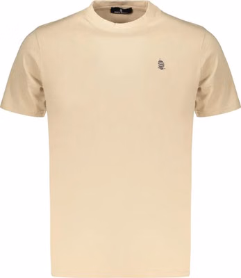 Beige Cotton Men's T-Shirt