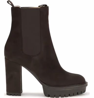 Brown Calf Leather Bos Taurus Ankle Boots
