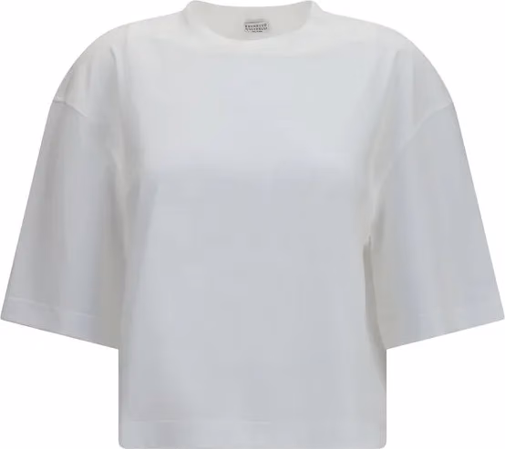 Brunello Cucinelli White Cotton T-Shirt