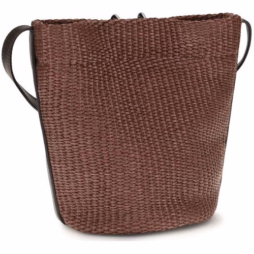 Brunello Cucinelli Bordeaux Cotton Backet Bag