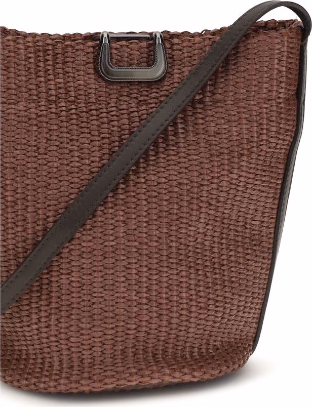 Brunello Cucinelli Bordeaux Cotton Backet Bag