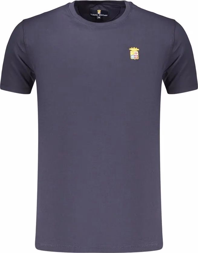Marina Militare Blue Cotton Men's T-Shirt