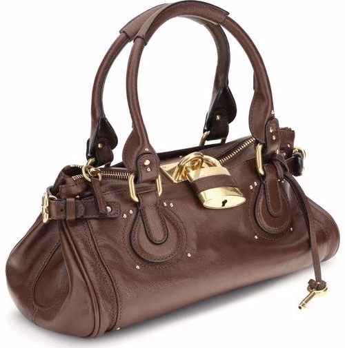 Chloé Bordeaux Buffalo Leather Shoulder Bag