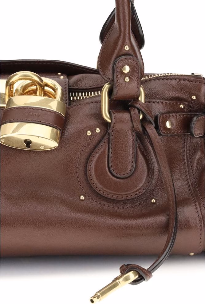 Chloé Bordeaux Buffalo Leather Shoulder Bag