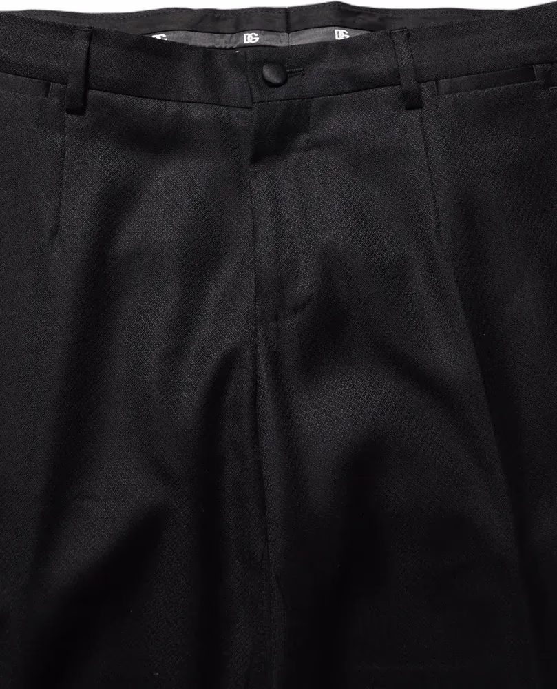 Dolce & Gabbana Black Wool Slim Fit Formal 2 Piece Men Suit