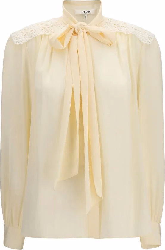 Chloé Beige Polyester Blouse