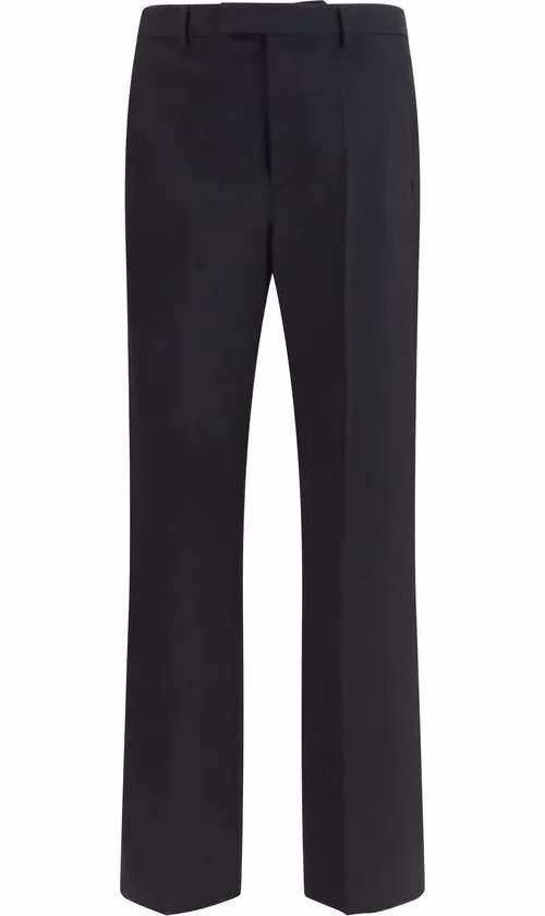 Valentino Garavani Black Wool Oves Aries Dress Pants