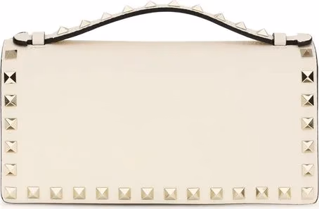 Valentino Garavani Beige Calf Leather Bos Taurus Wallet