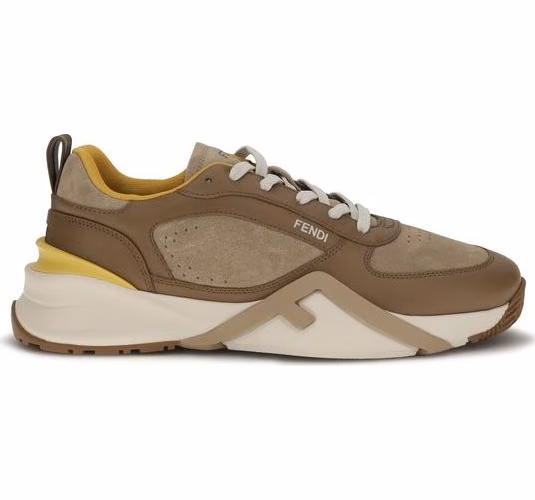 Fendi Multicolor Calf Leather Bos Taurus Athletic Sneakers