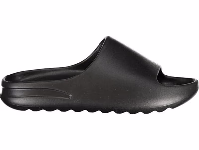 Black Polyurethane Men's Slipper