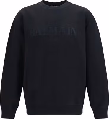 Black Cotton Sweatshirt