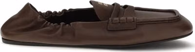 Brown Lamb Ovis Aries Aries Slip-On Loafers
