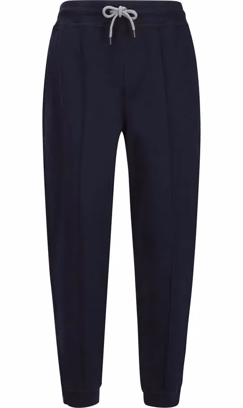 Brunello Cucinelli Blue Cotton Joggers (Workout Pants)