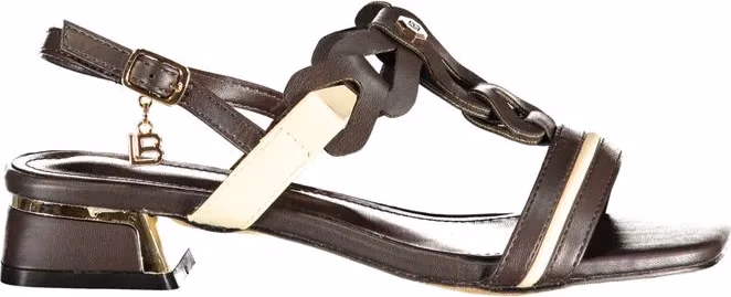 Laura Biagiotti Brown Polyurethane Women's Sandal