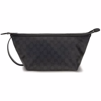 Black Cotton Clutch Bag
