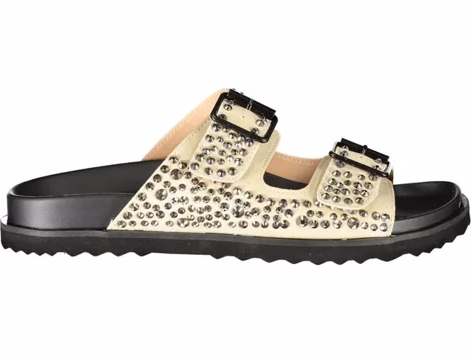 Laura Biagiotti Beige Polyurethane Women's Slipper