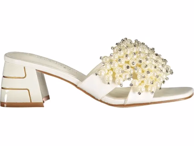 Laura Biagiotti Bianco Poliuretano Donna Sandal