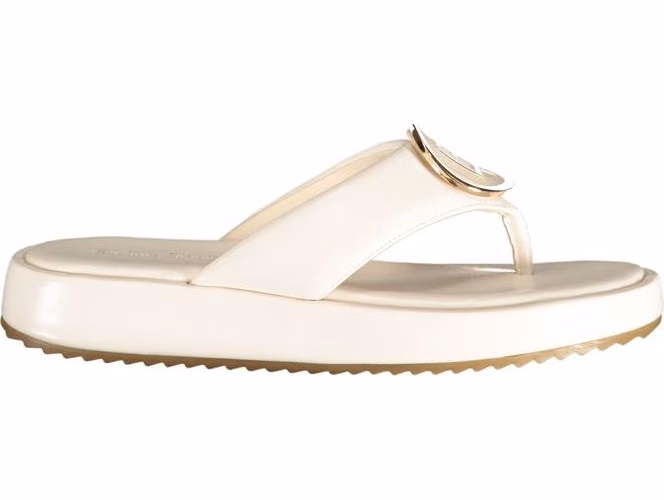 Laura Biagiotti White Polyurethane Women's Sandal