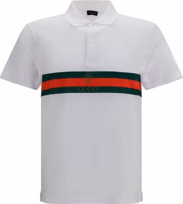 White Cotton Polo Shirt