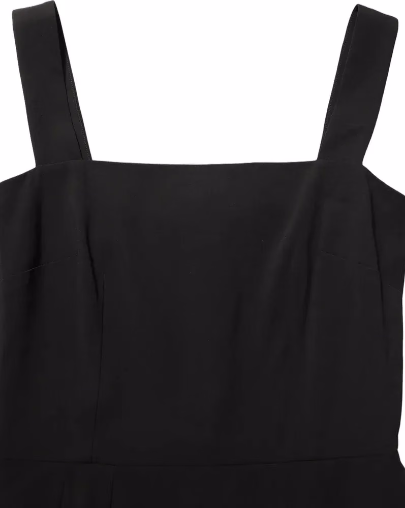Dolce & Gabbana Black Viscose Stretch Sheath Midi Dress