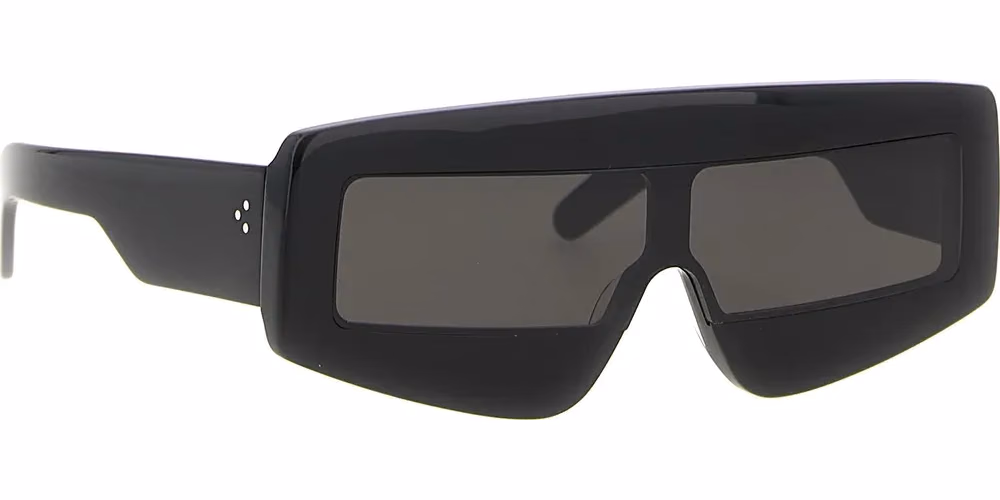 Rick Owens Black Acetate Sunglasses
