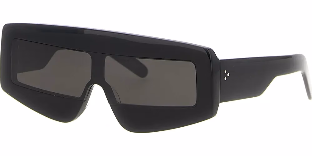 Rick Owens Black Acetate Sunglasses