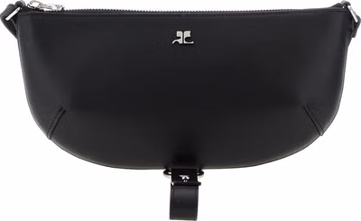 Black Calfskin Shoulder Bag
