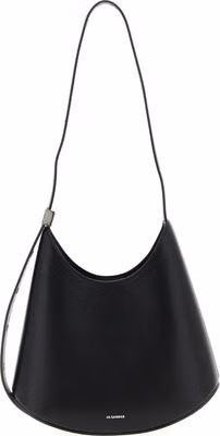 Black Bovine Leather Shoulder Bag