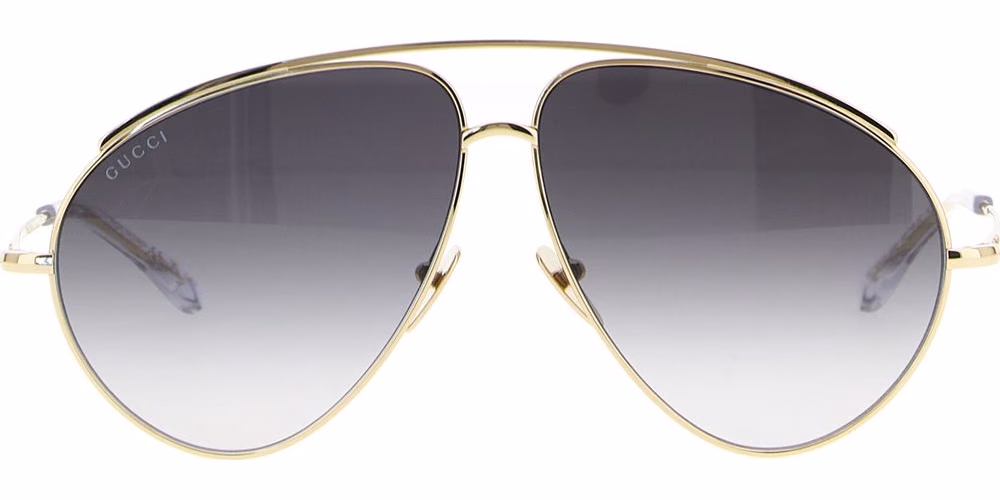 Gucci Gold Metal Sunglasses