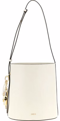 White Calfskin Shoulder Bag