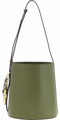 Bicolor Calfskin Shoulder Bag