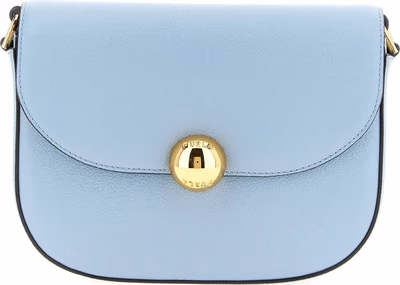 Blue Calfskin Crossbody Bag